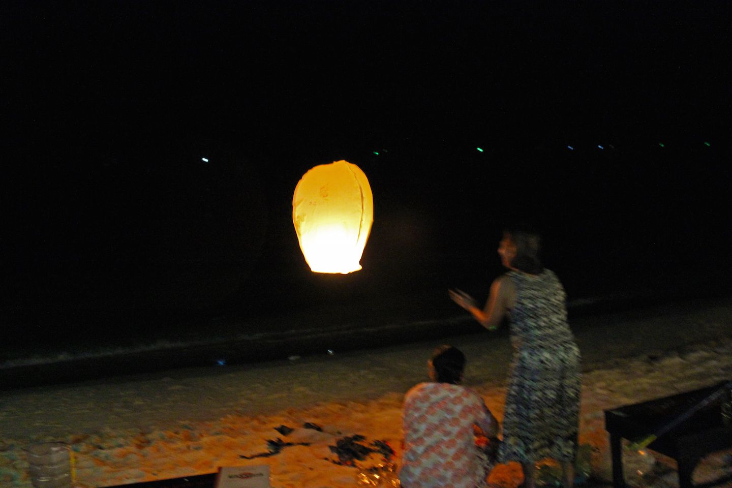 Releasing a lantern in SIhanoukville