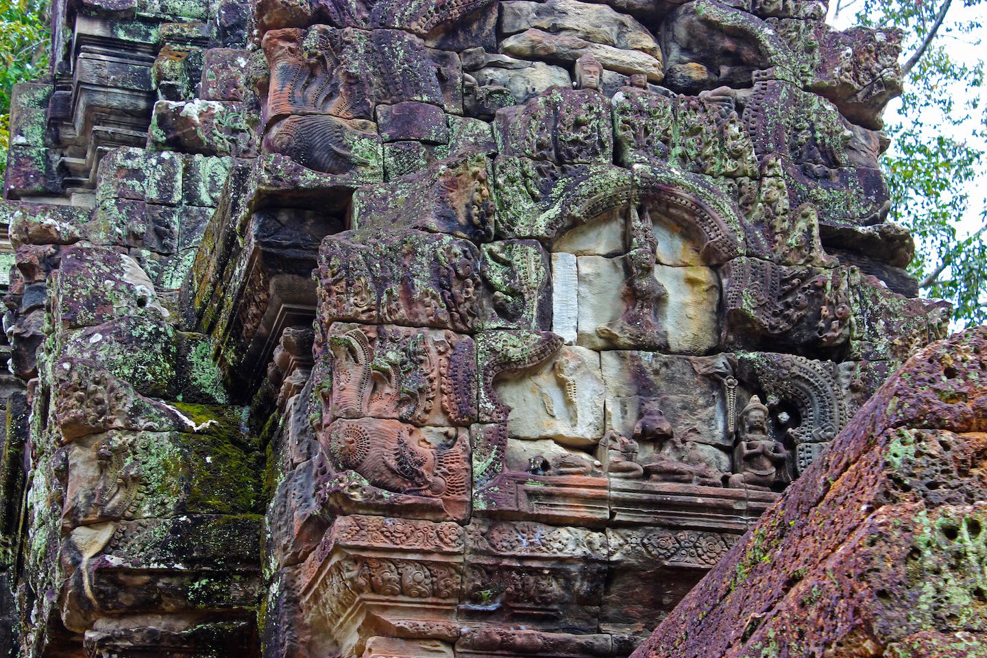 Remains of the carvings at Thomannon