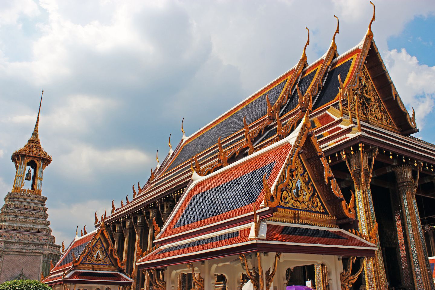 Roofs of Ubosoth, the main building at Wat Phra Kaew