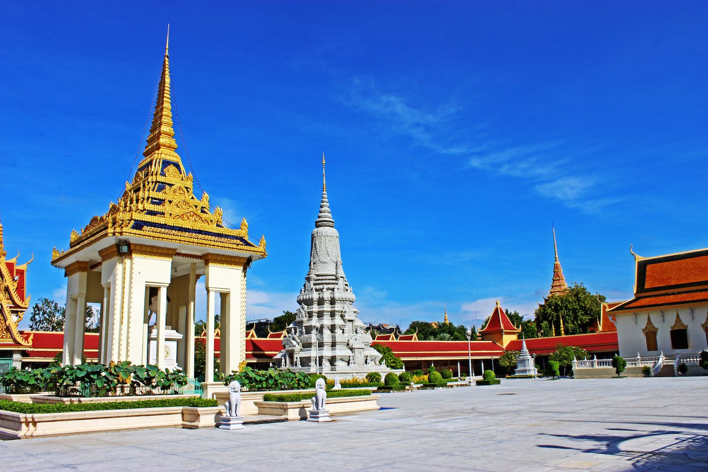 Royal grounds at the Royal Palace in Phnom Penh