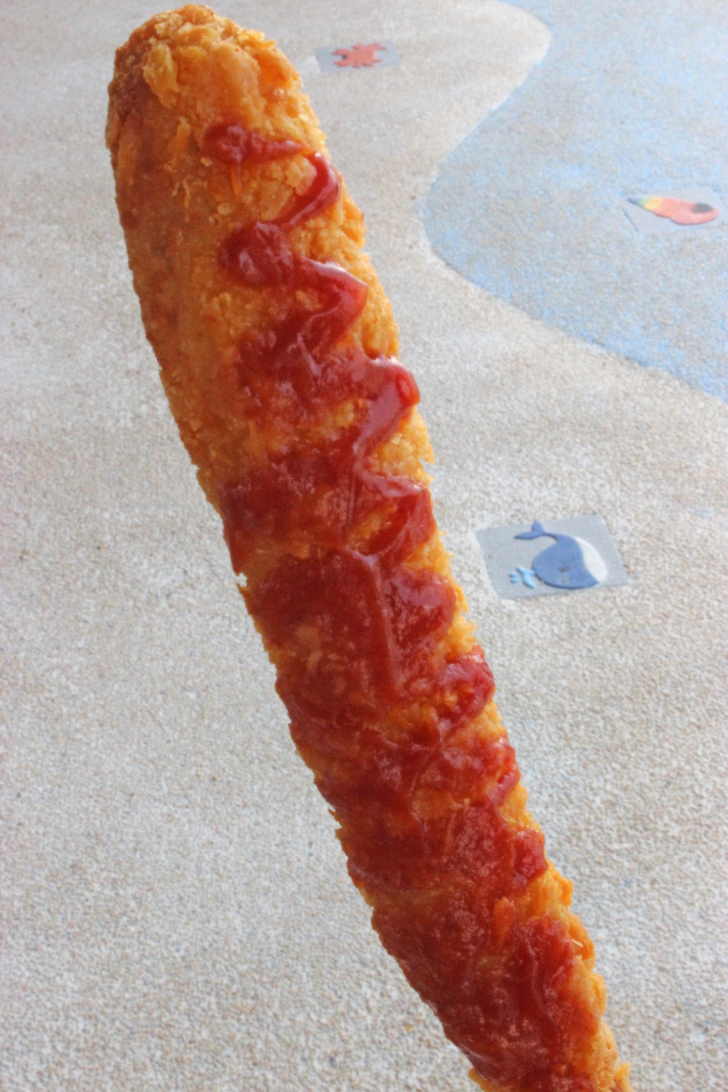 Shrimp roll on a skewer