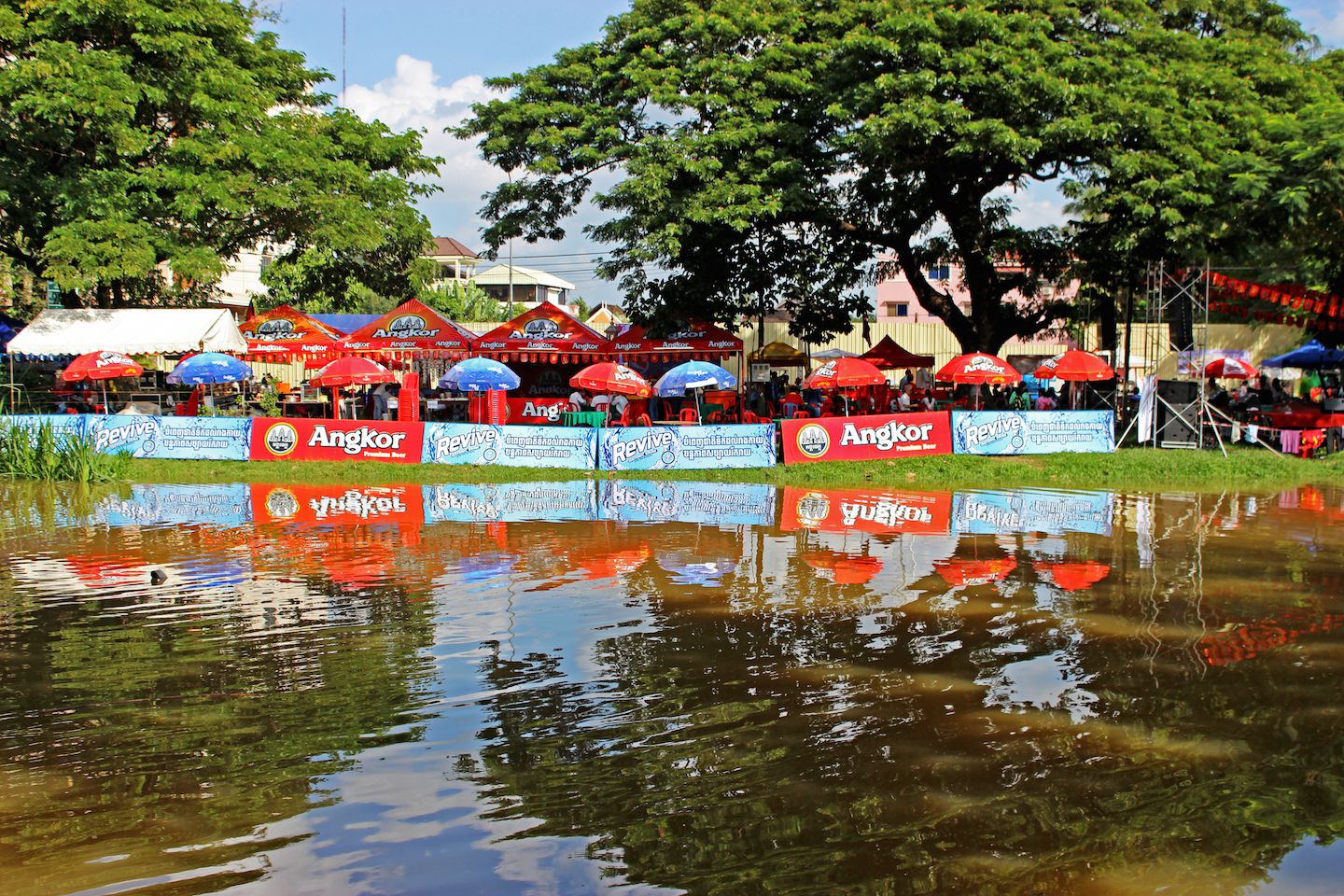 Siem Reap River during the water festival