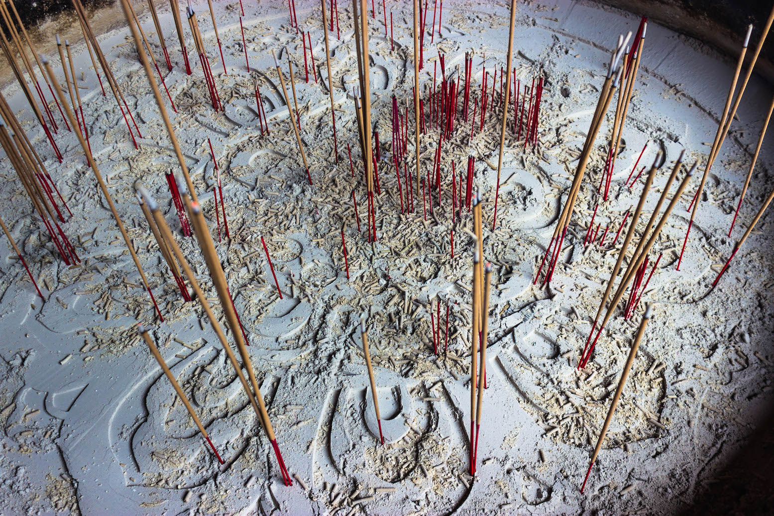 Incense at the Temple of the Tooth, Singapore