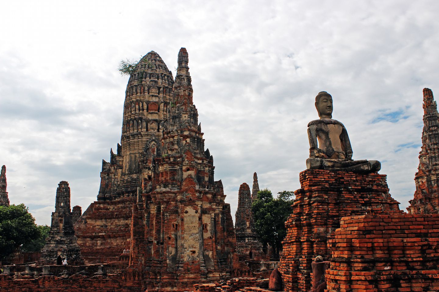 Sitting Buddha at Wat Chaiwatthanaram, Ayutthaya