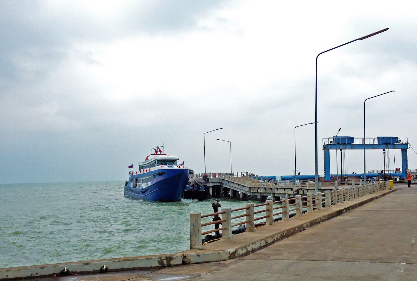 Songserm boat at the Donsak Pier in Surat Thani