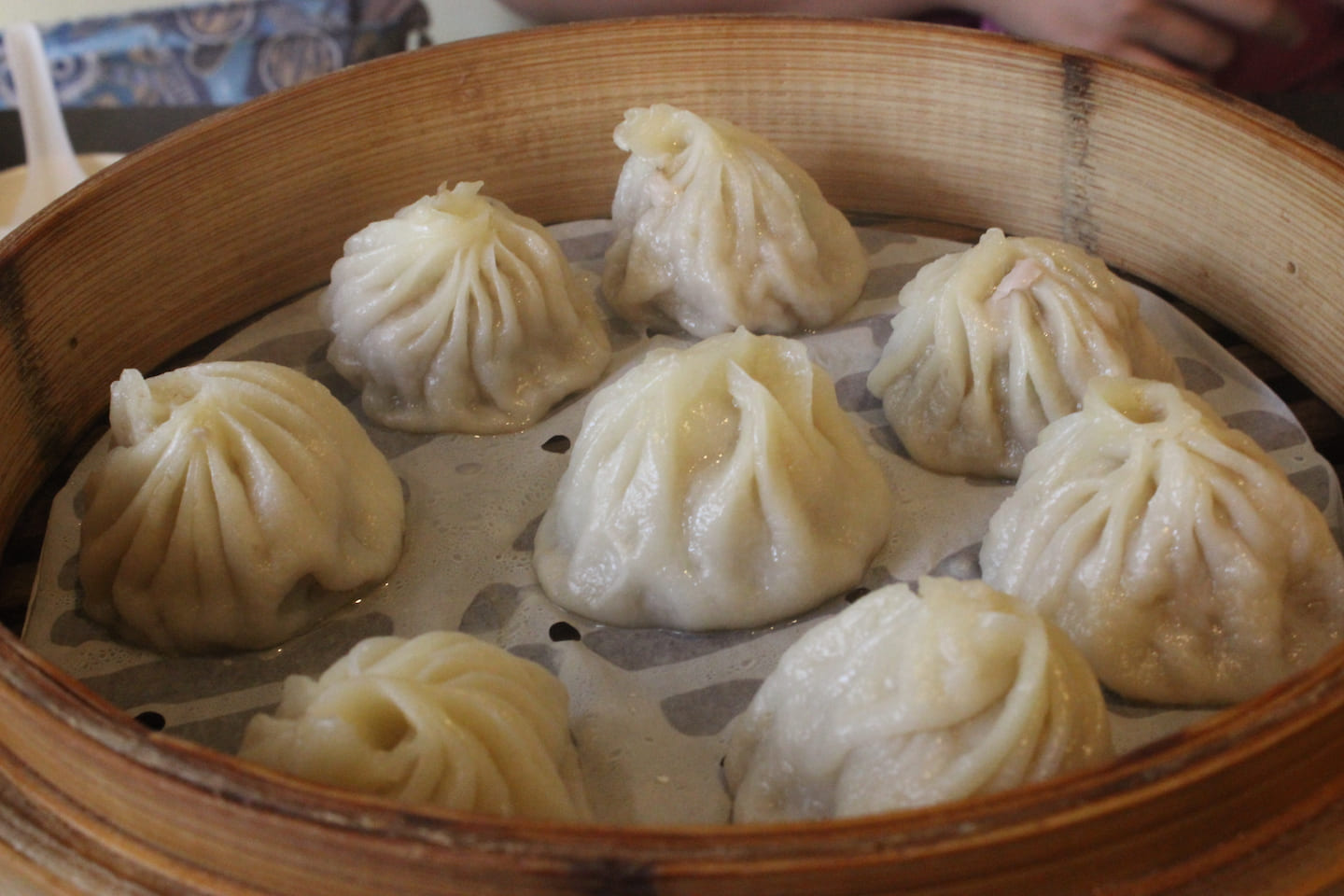 Soup dumplings with pork at Jin Ji Yuan.