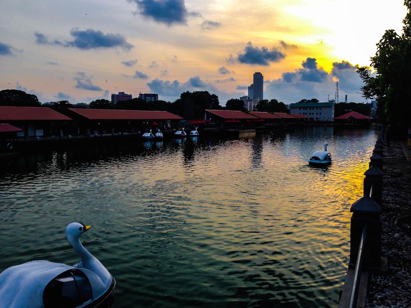 Beira Lake in Colombo, Sri Lanka