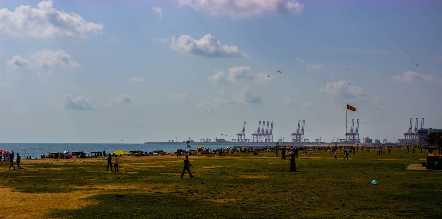 Galle Face Green in Colombo, Sri Lanka
