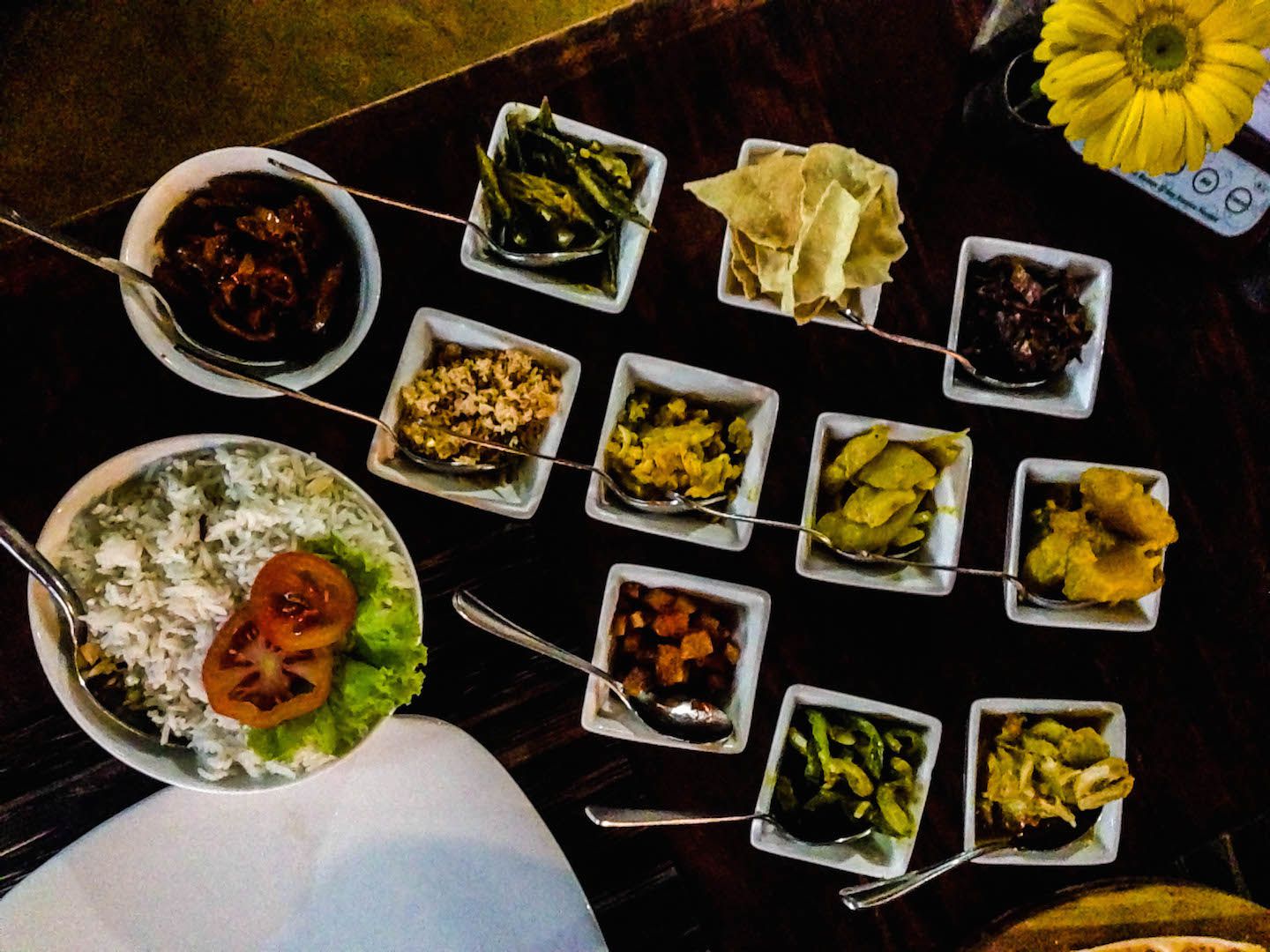 10-course Sri Lankan rice and curry in Ella, Sri Lanka