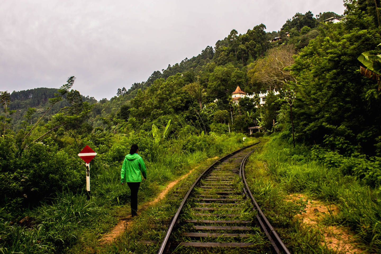 Julie trekking to Ella Rock, Ella, Sri Lanka