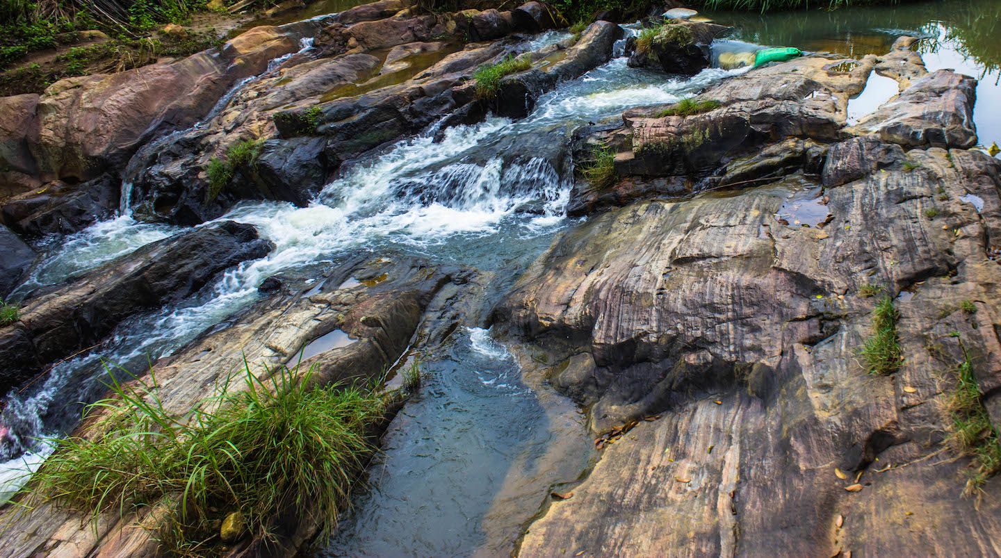 Small waterfall on the way to Ella Rock, Ella, Sri Lanka