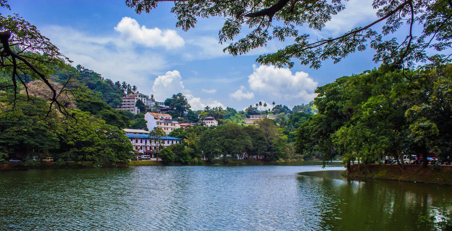 Bogambara Lake in Kandy, Sri Lanka