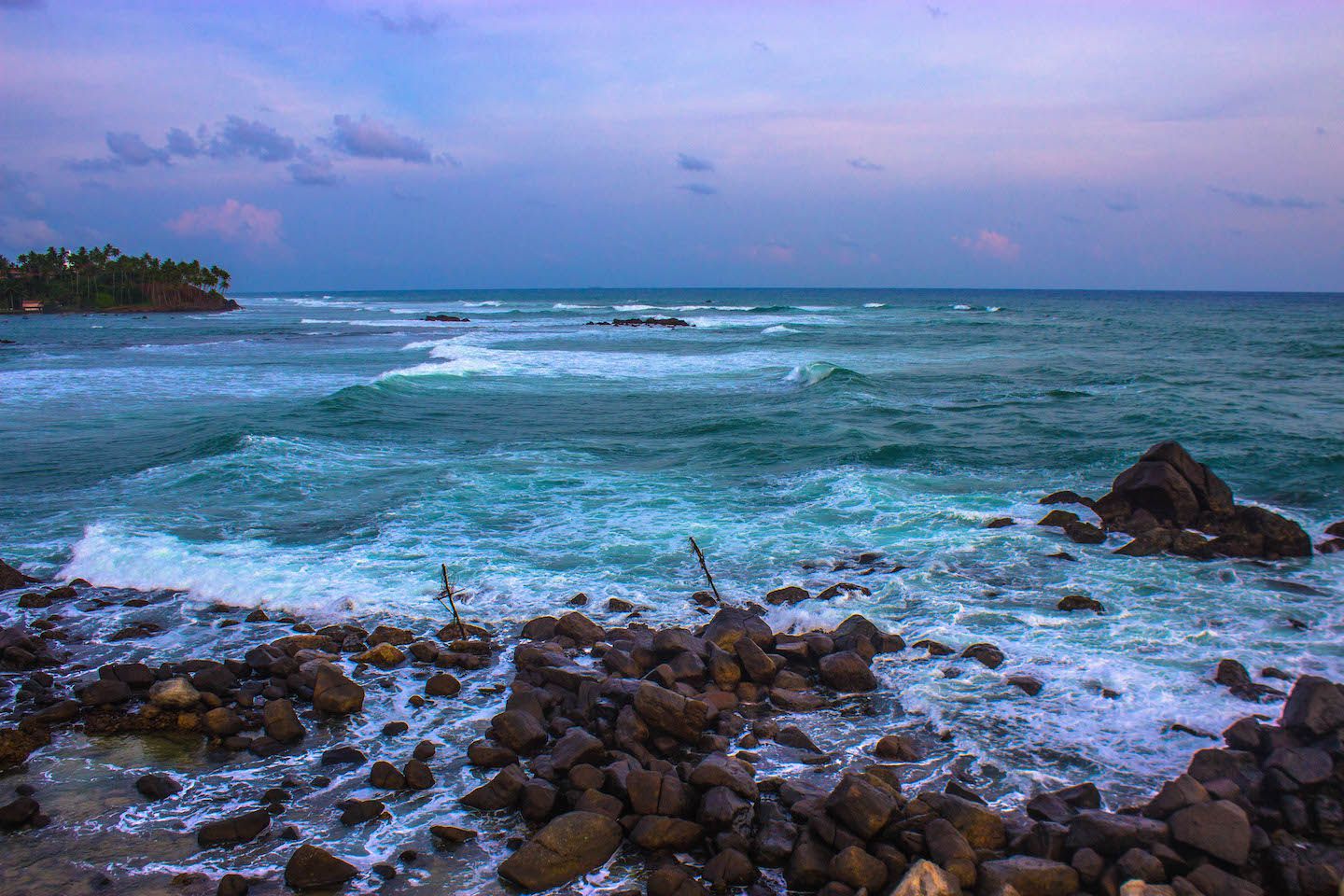Bay area in Mirissa, Sri Lanka