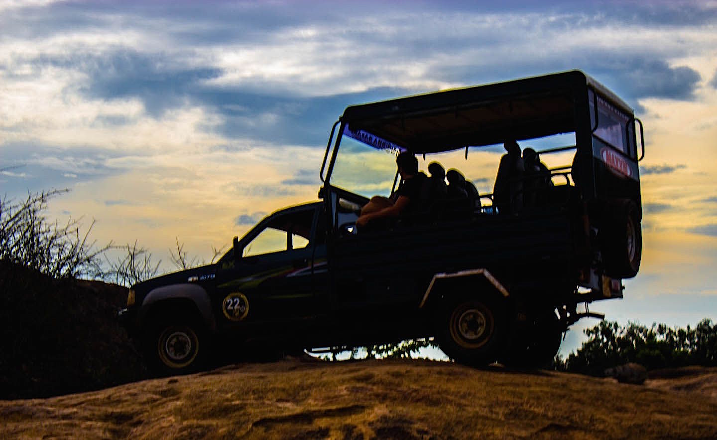 Safari jeep at the Yala National Park, Sri Lanka