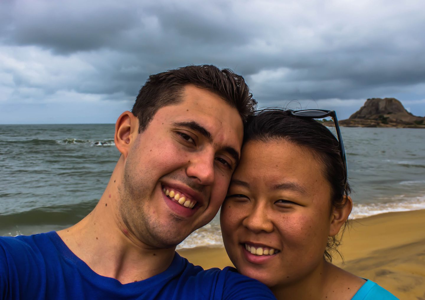 Julie and Carlos at the Yala National Park, Sri Lanka