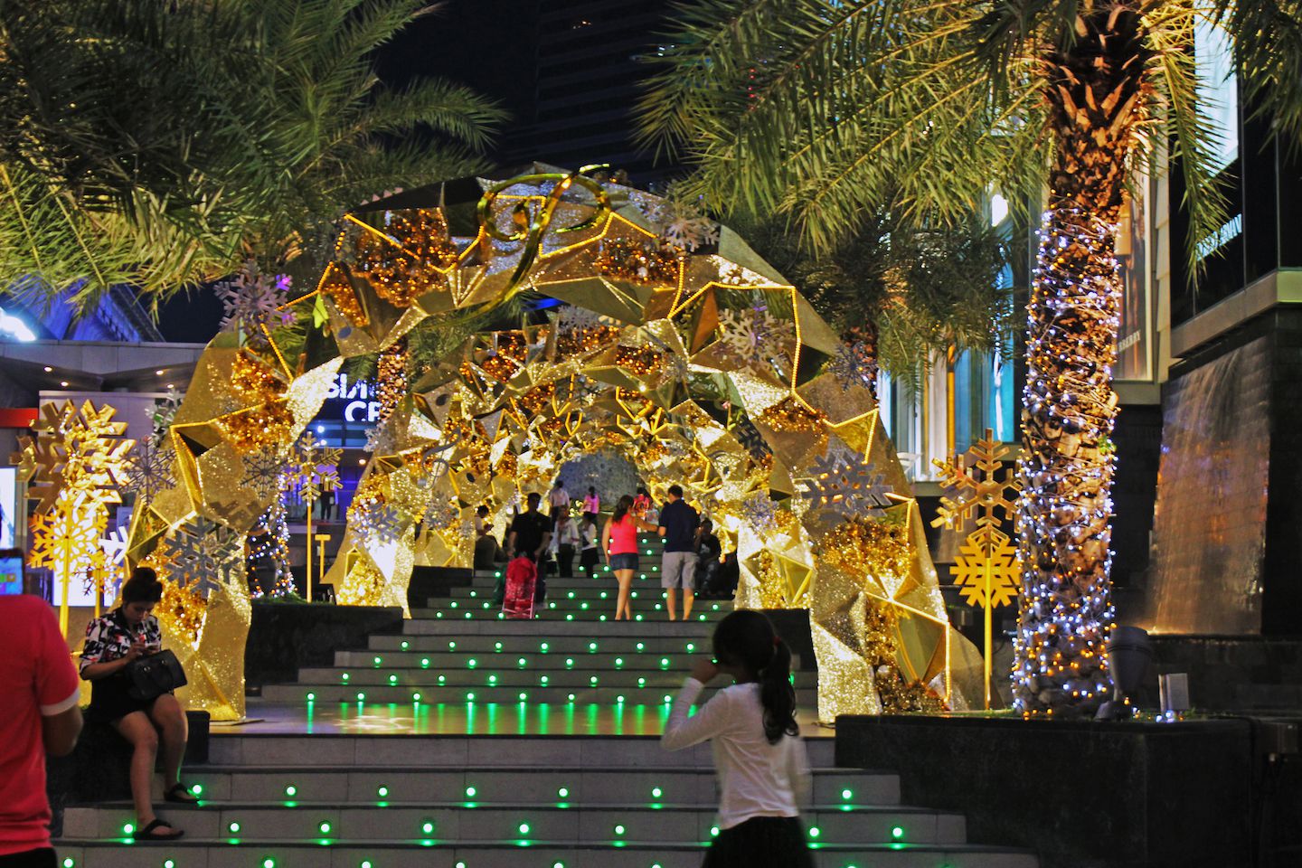 Stairs at the Siam Paragon Mall, Bangkok, Thailand