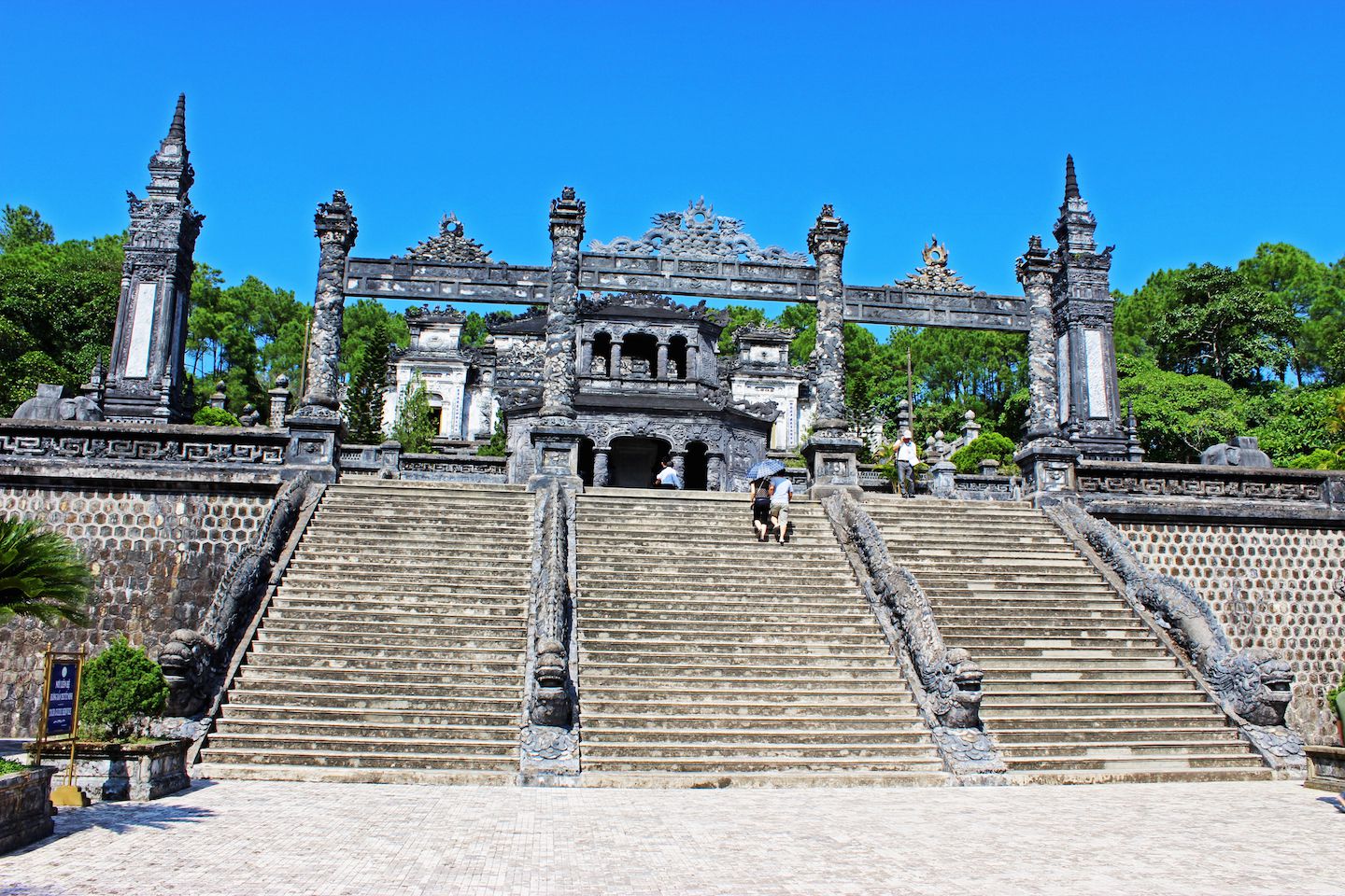Stairs up to Khai Dinh Tomb