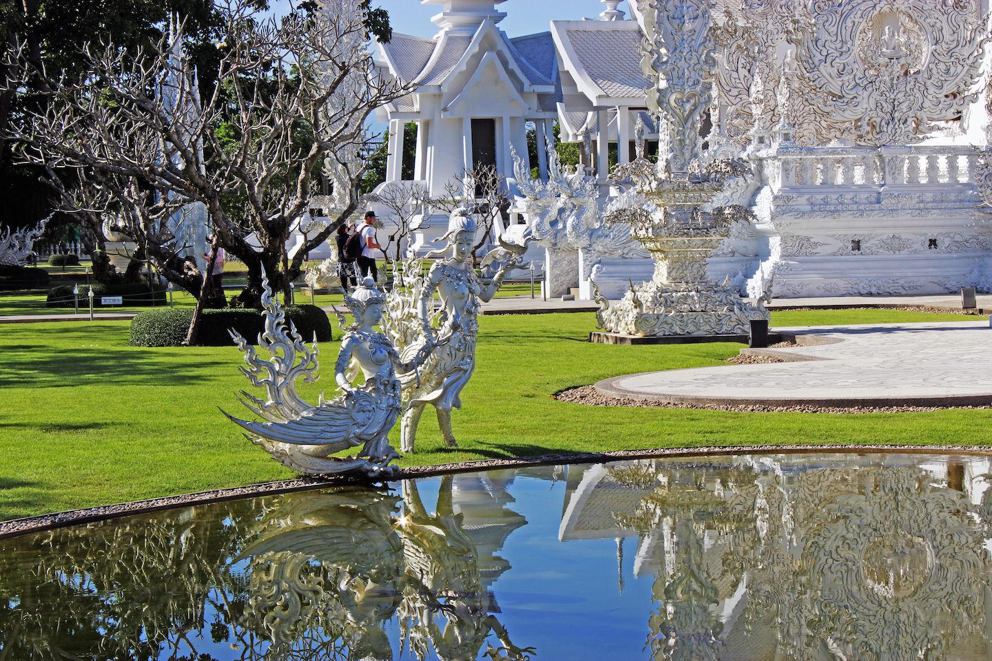 Statues at the White Temple in Chiang Rai