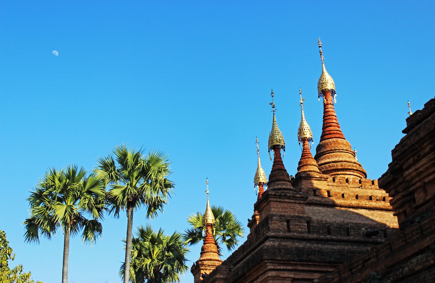 Stupas at Dhammayazika Pagoda, Bagan, Myanmar