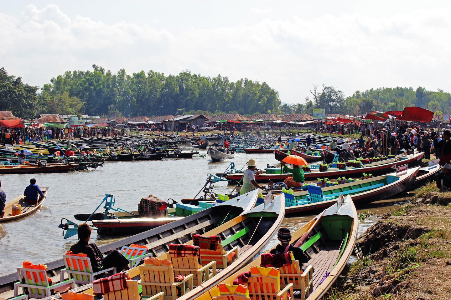 Sunday market at Inle Lake, Myanamar