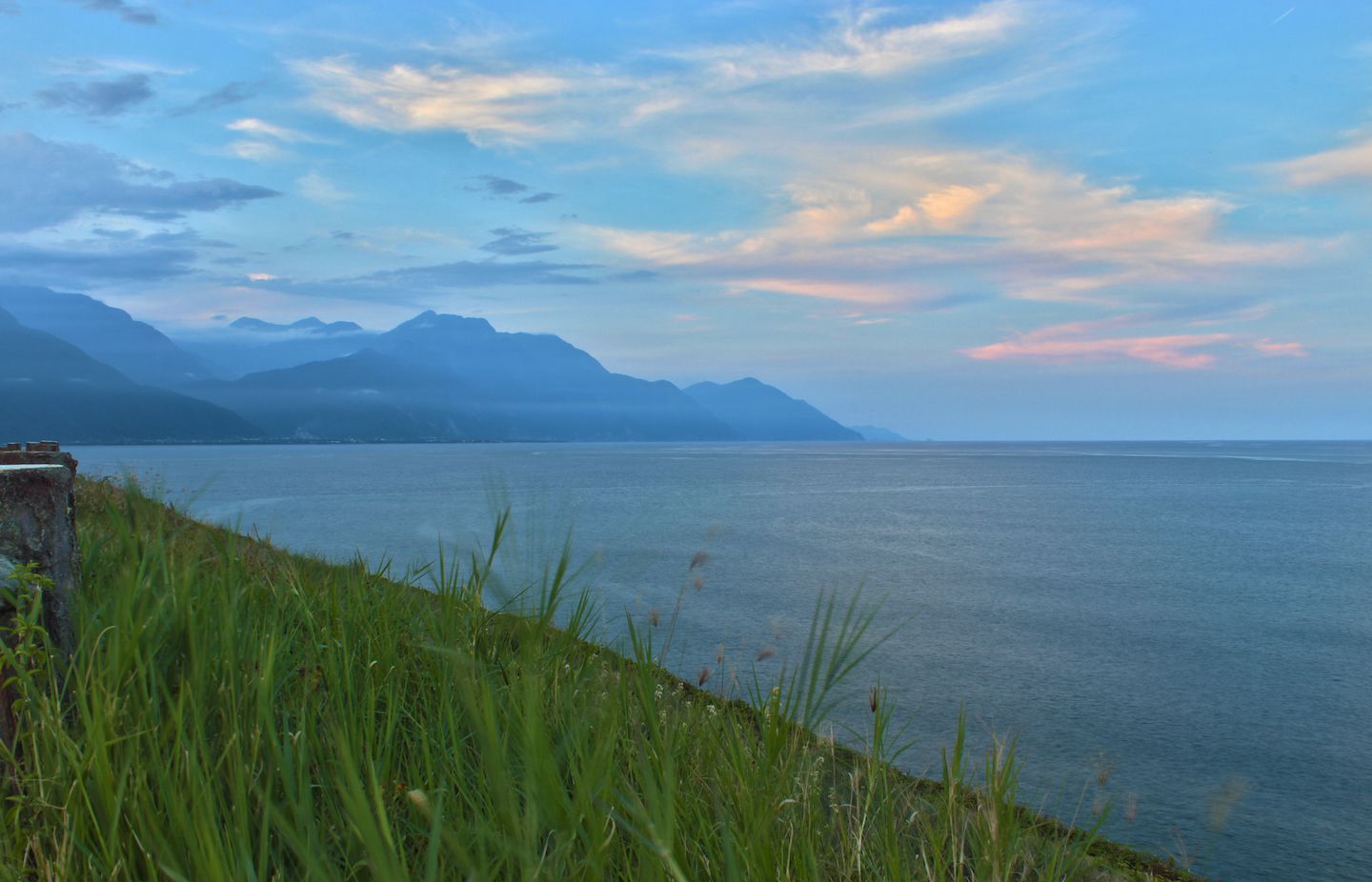 Sunset at the lighthouse in Hualien