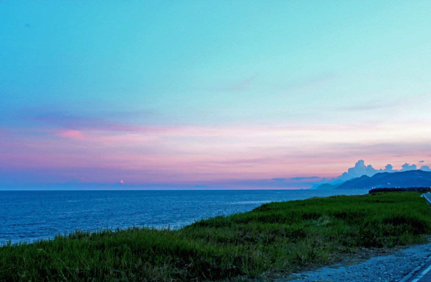 Sunset on the ocean