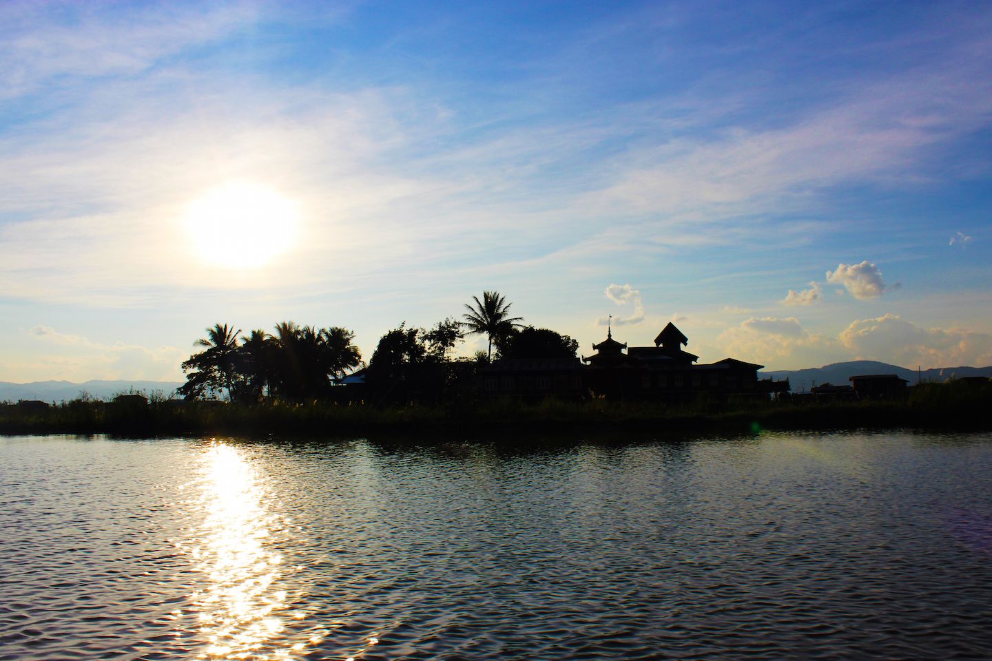 Sunset over Inle Lake, Myanmar