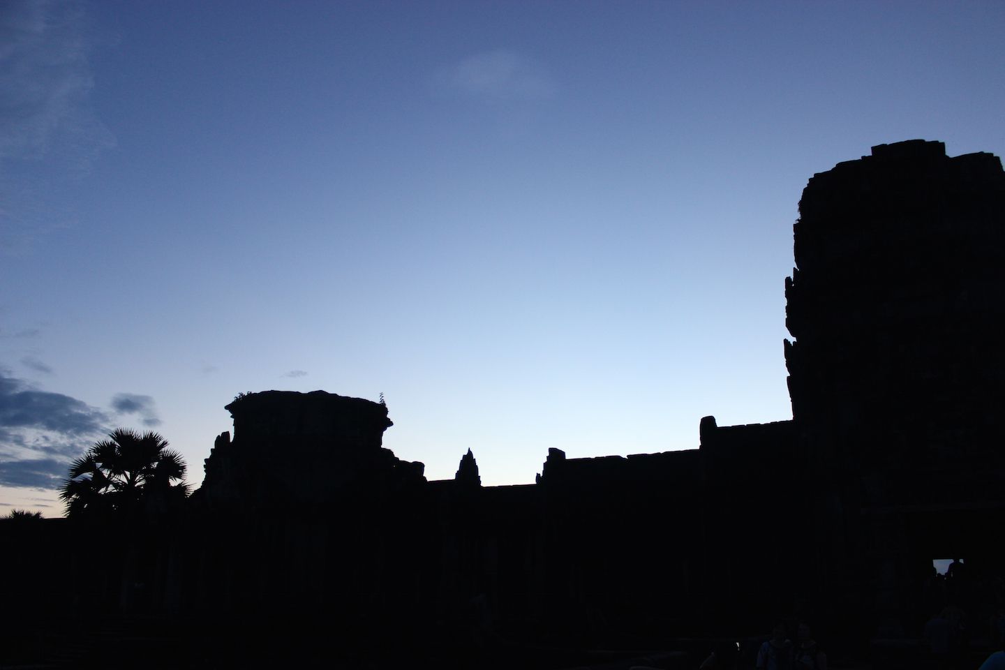 Sunset over the galleries of Angkor Wat