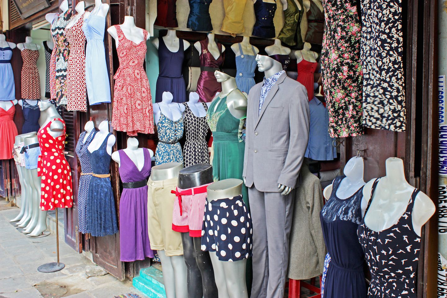 Tailor shops are often just a front for the real tailors who work offsite