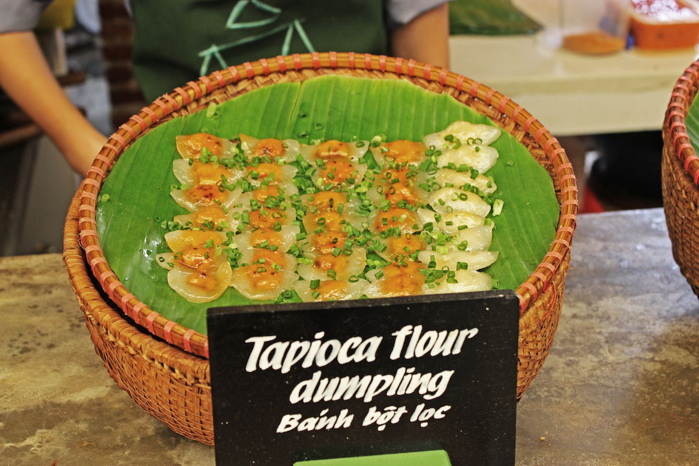 Tapioca flour dumplings