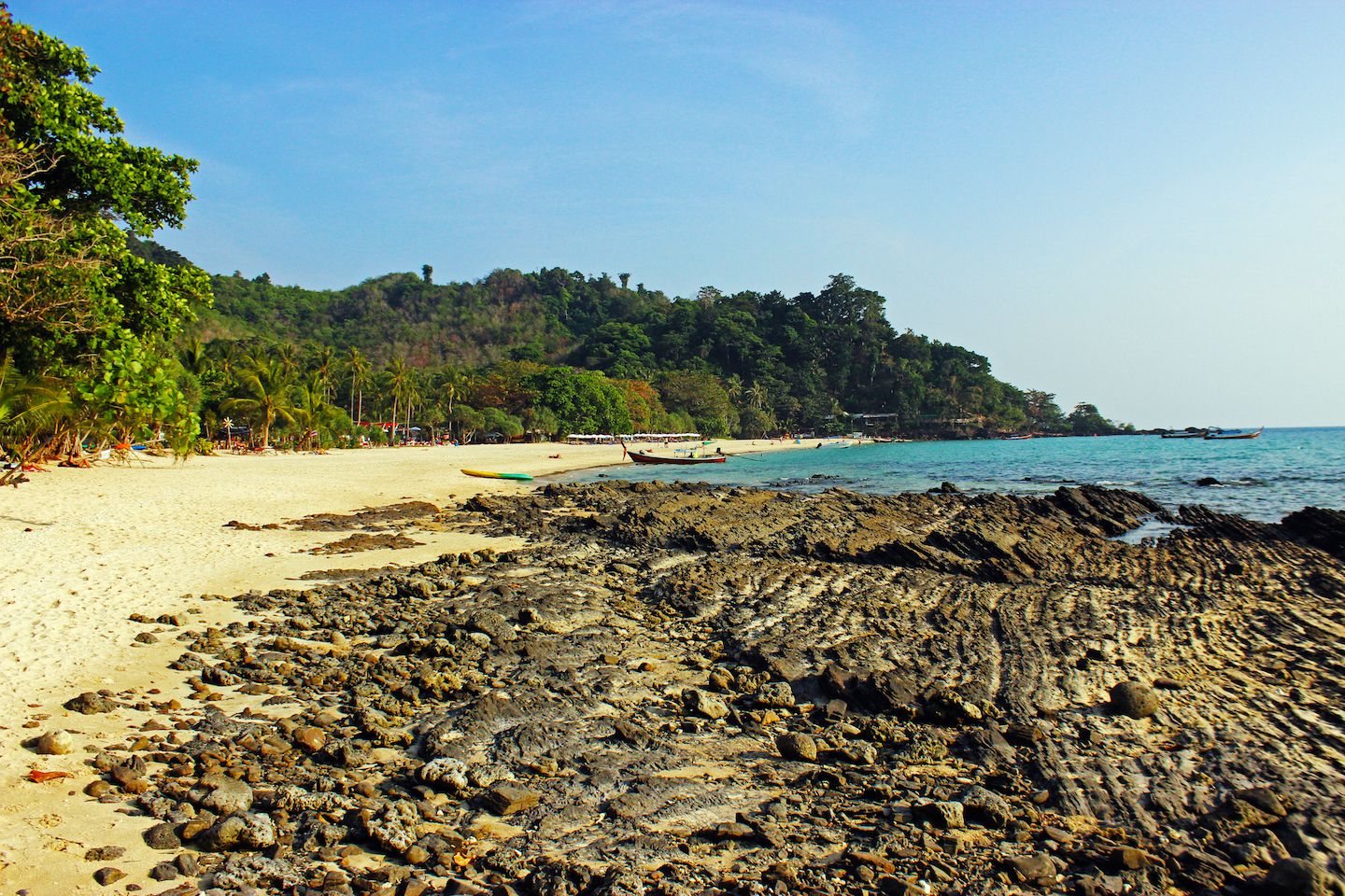 Rocks on the beach of Koh Muk, Thailand