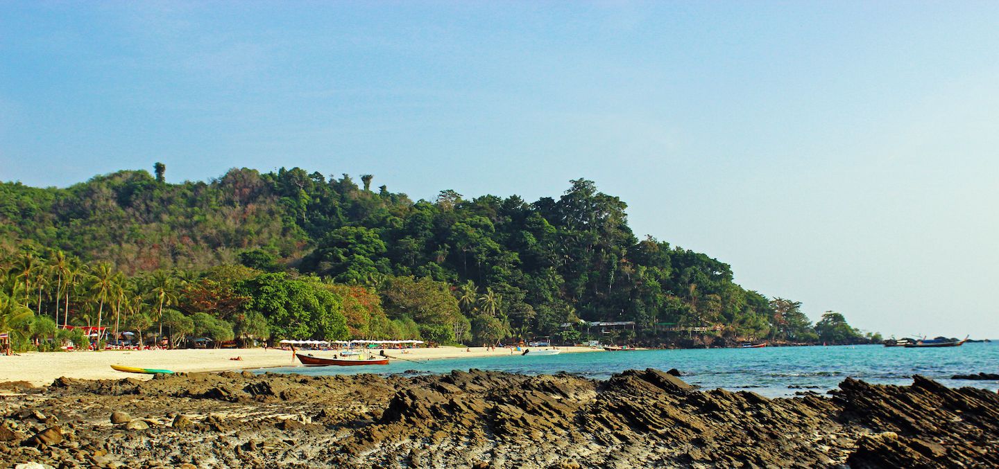 Farang Beach on the distance, Koh Muk, Thailland