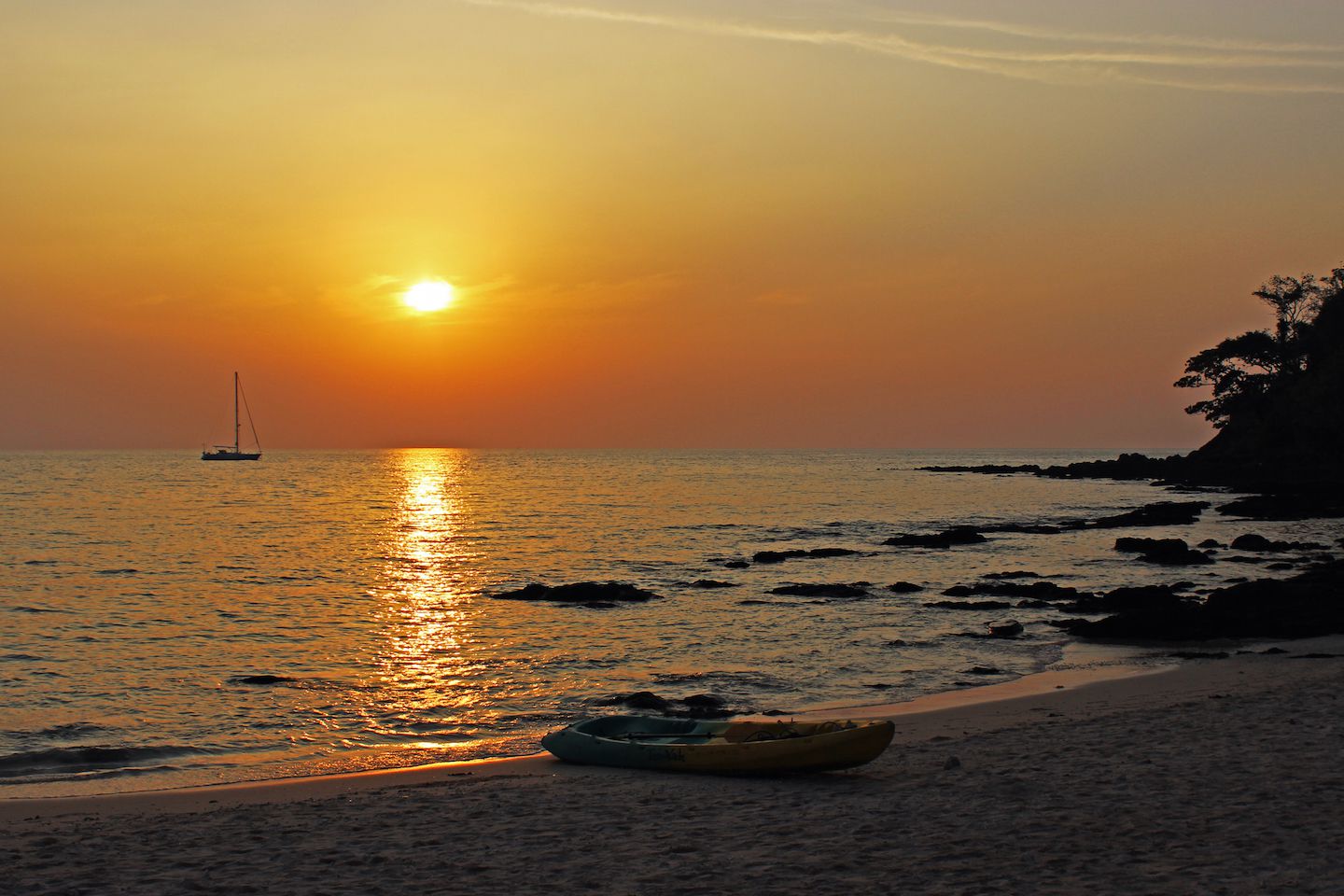 Sunset on Farang Beach, Koh Muk, Thailand