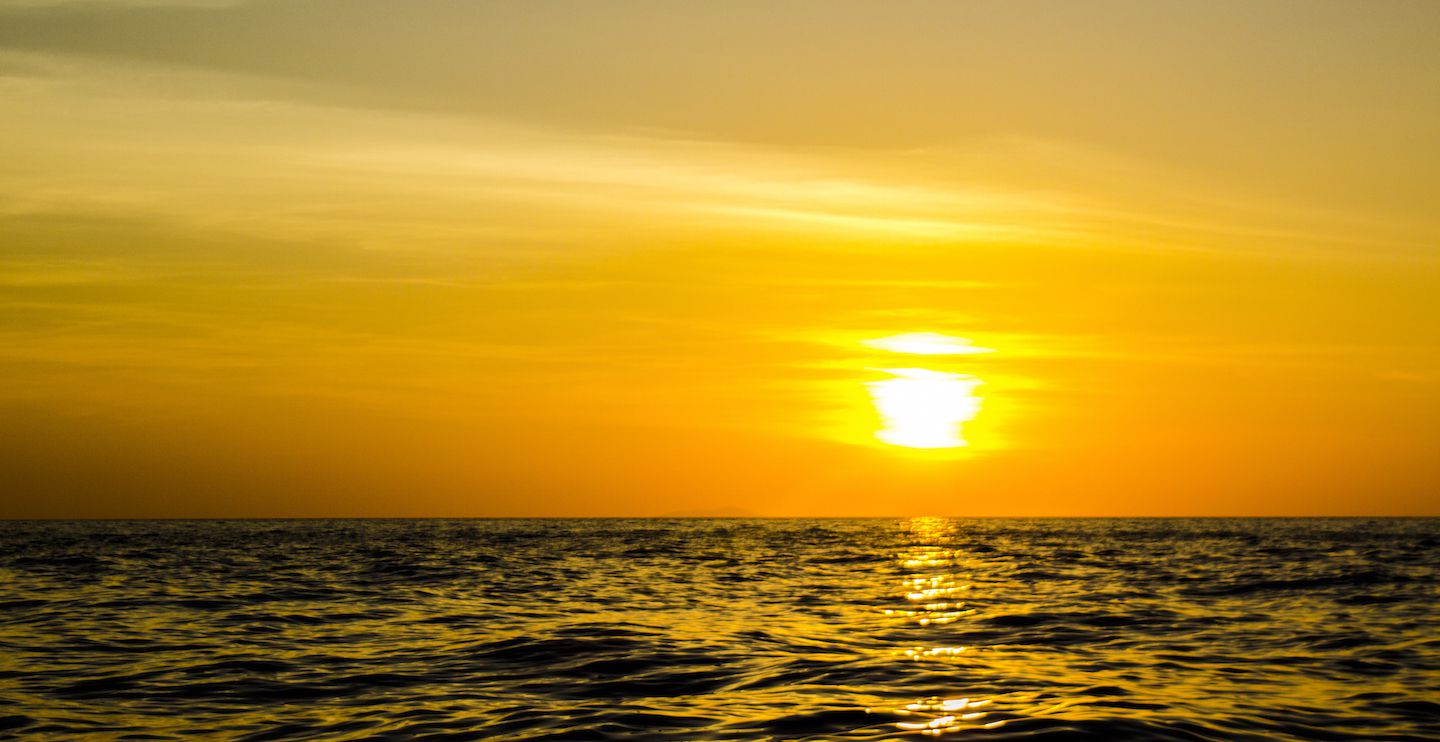 Beautiful sunset on Koh Phi Phi, Thailand