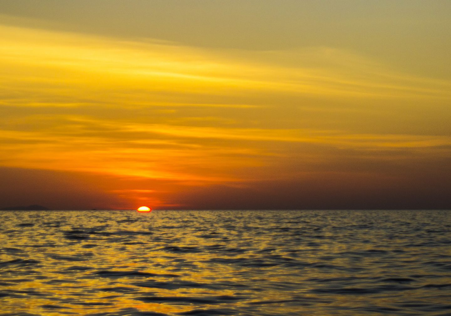 Sunset on the ocean, Koh Phi Phi, Thailand