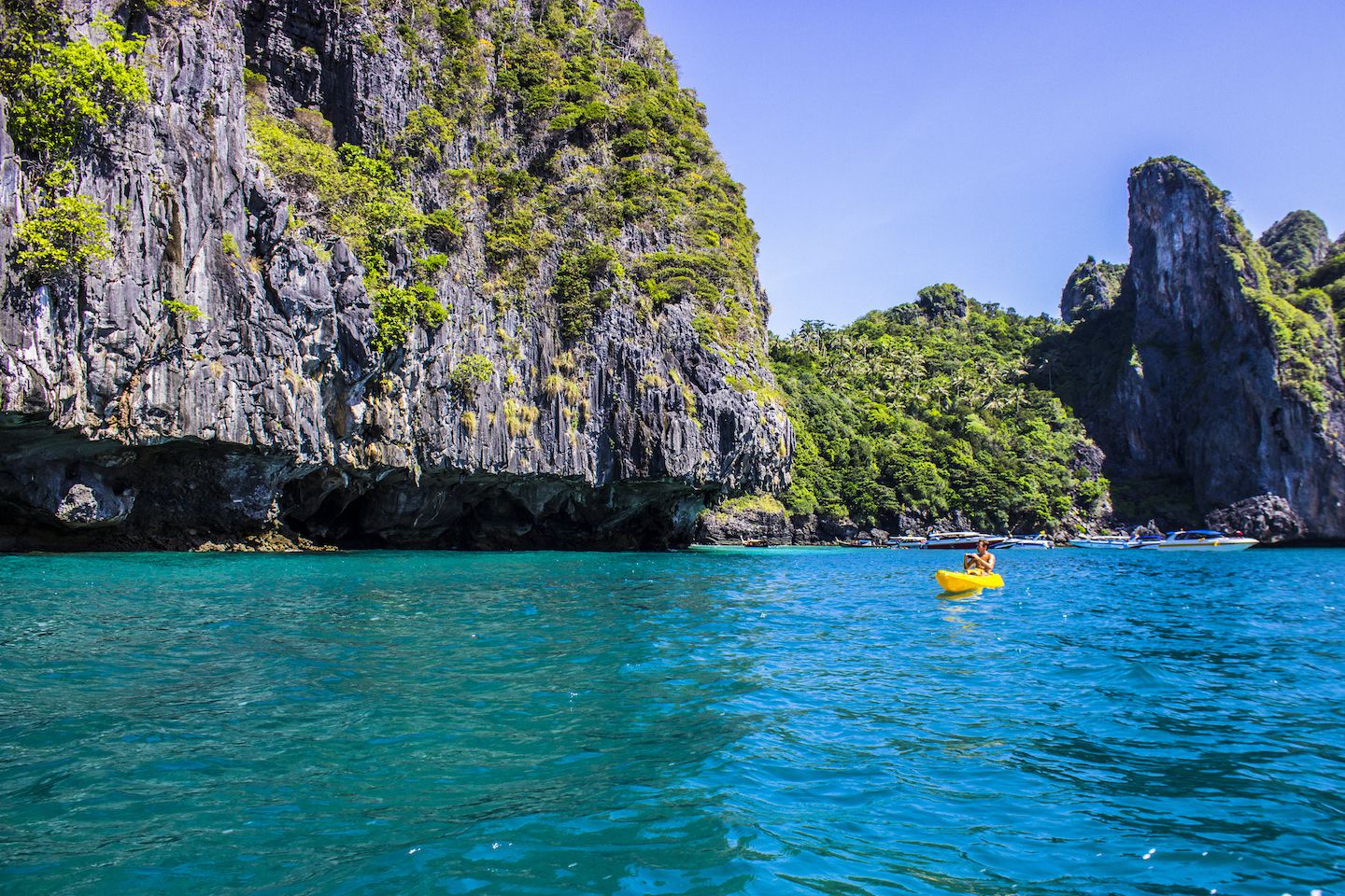 Limestone mountains on Koh Phi Phi Don, Thailand