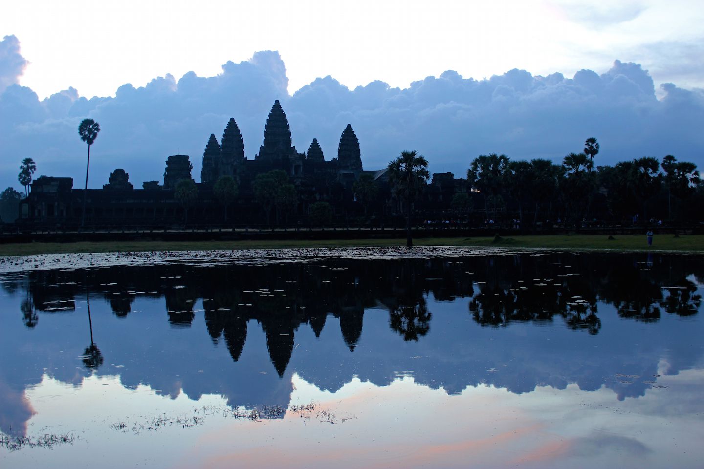 Third attempt: clouds over Angkor Wat