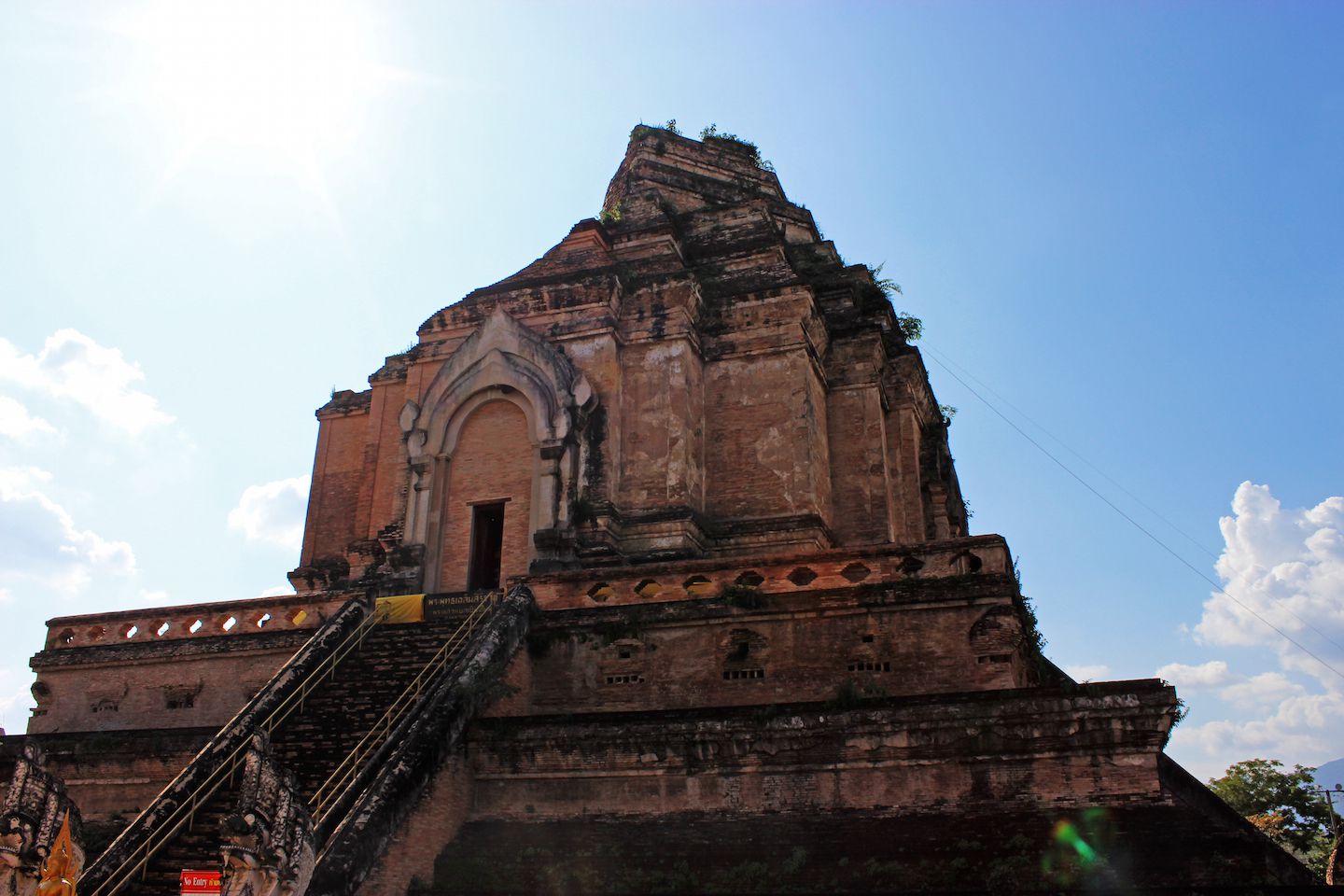 Tower at Wat Chedi Luang in Chiang Mai