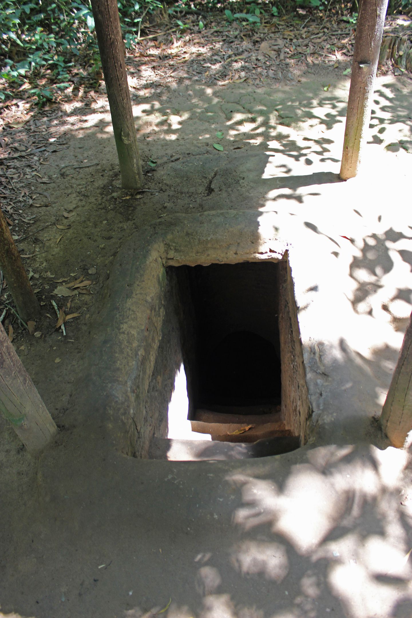 Tunnel entrance made for tourists