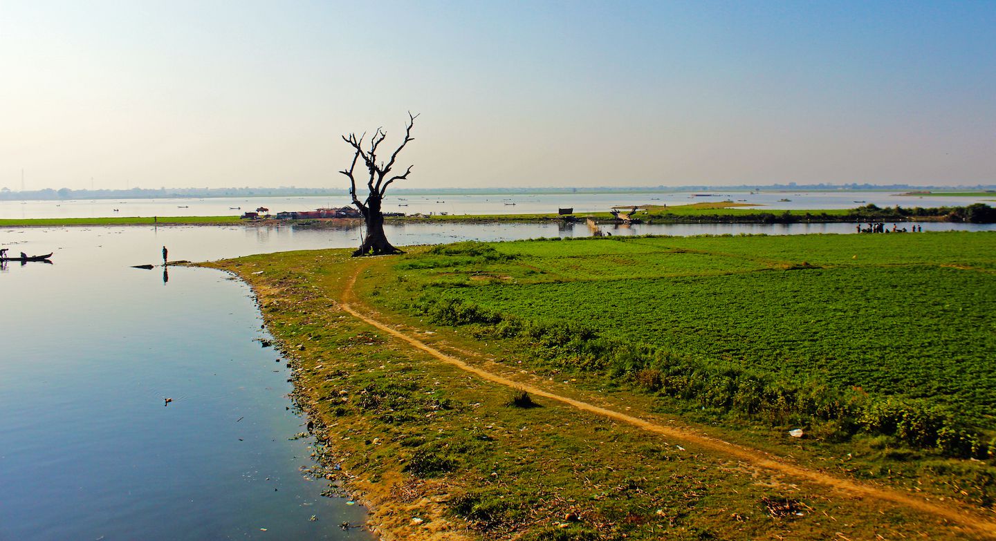 View from the bridge, Amarapura, Myanmar