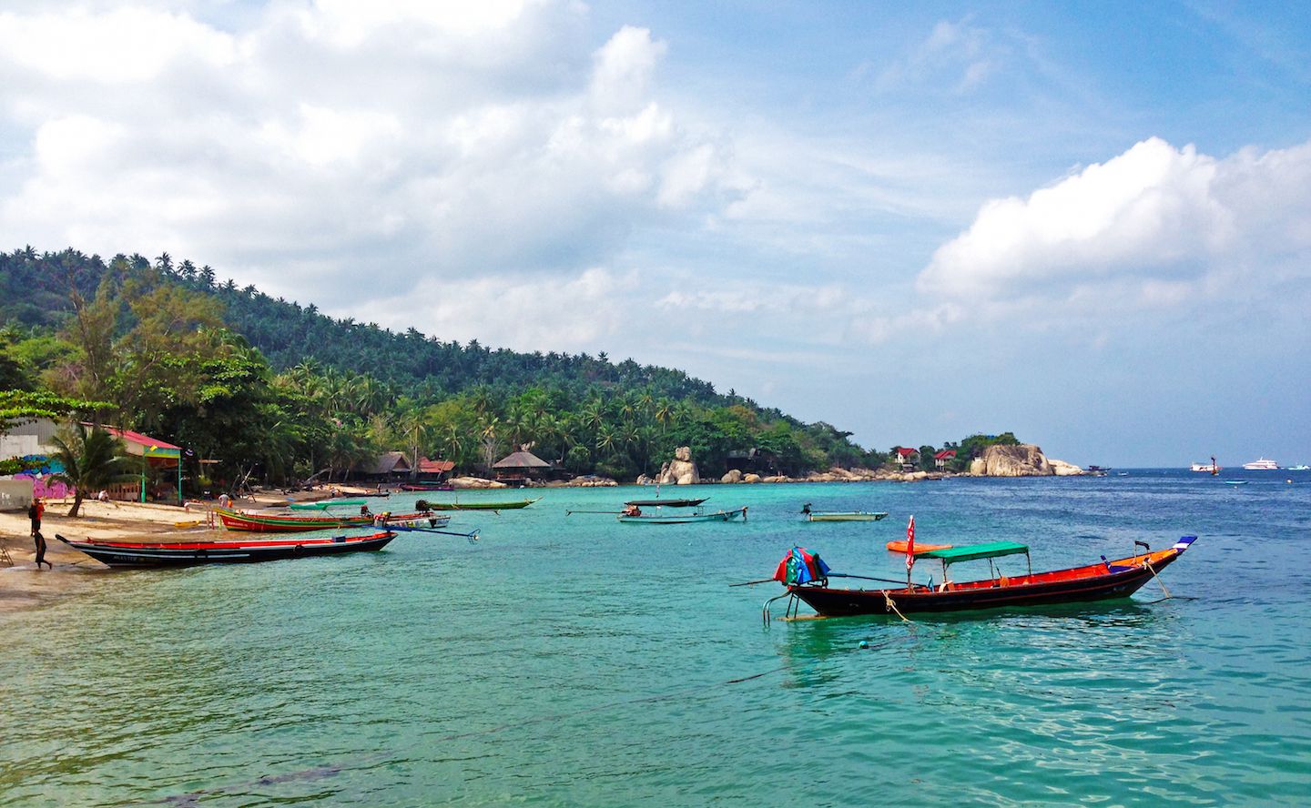 View from the Koh Tao pier, Thailand