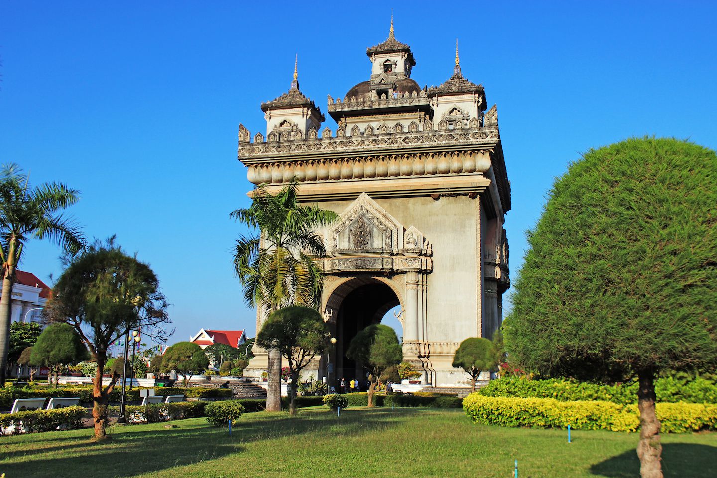 View of Patuxay, Vientiane, Laos