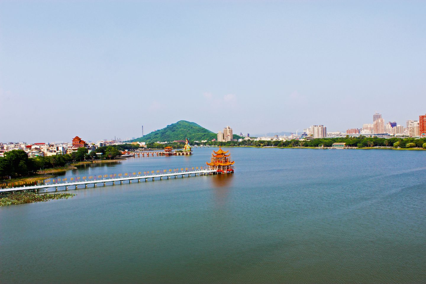 View of the Lotus Pond from the top of the Dragon Pagoda