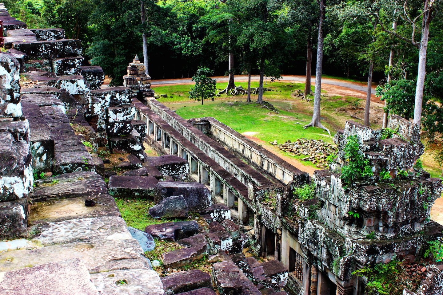 View of the lower levels of Ta Keo