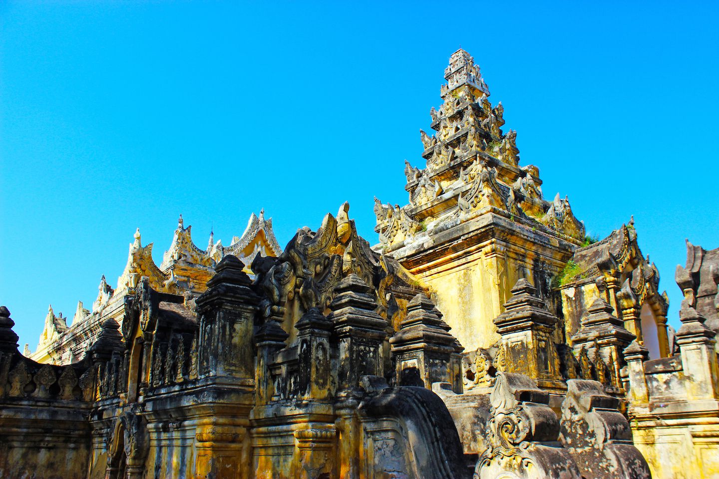 View of the Mahar Aung Monastery, Inwa, Myanmar