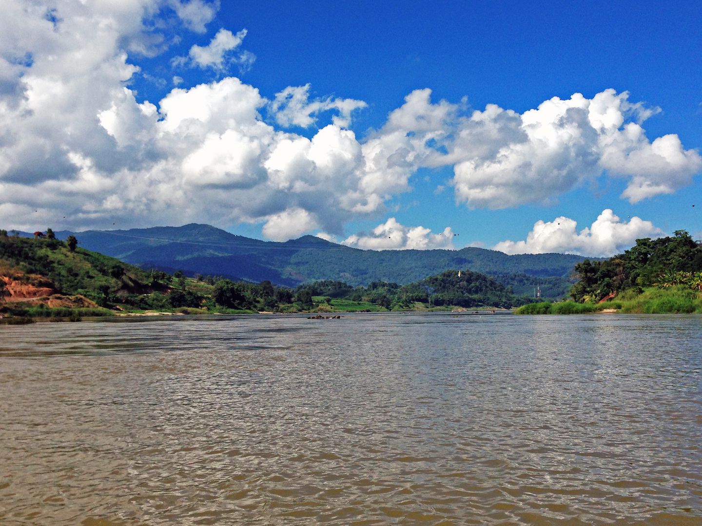 View of the Mekong River in Laos