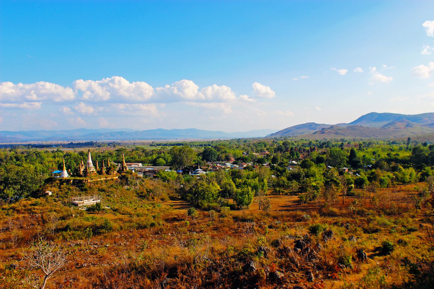 View of the surroundings of Inle Lake, Myanmar
