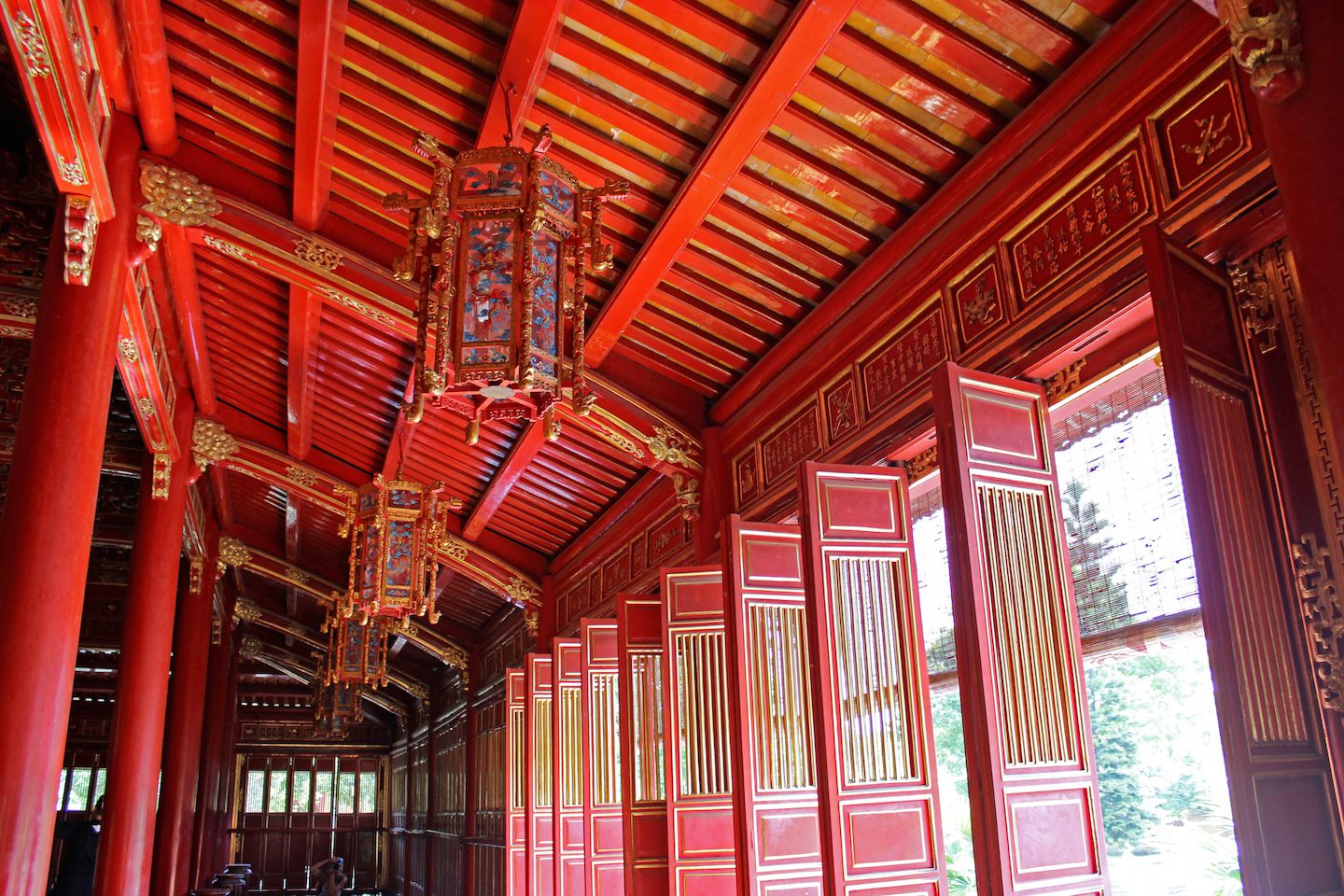View of the temple's entrance