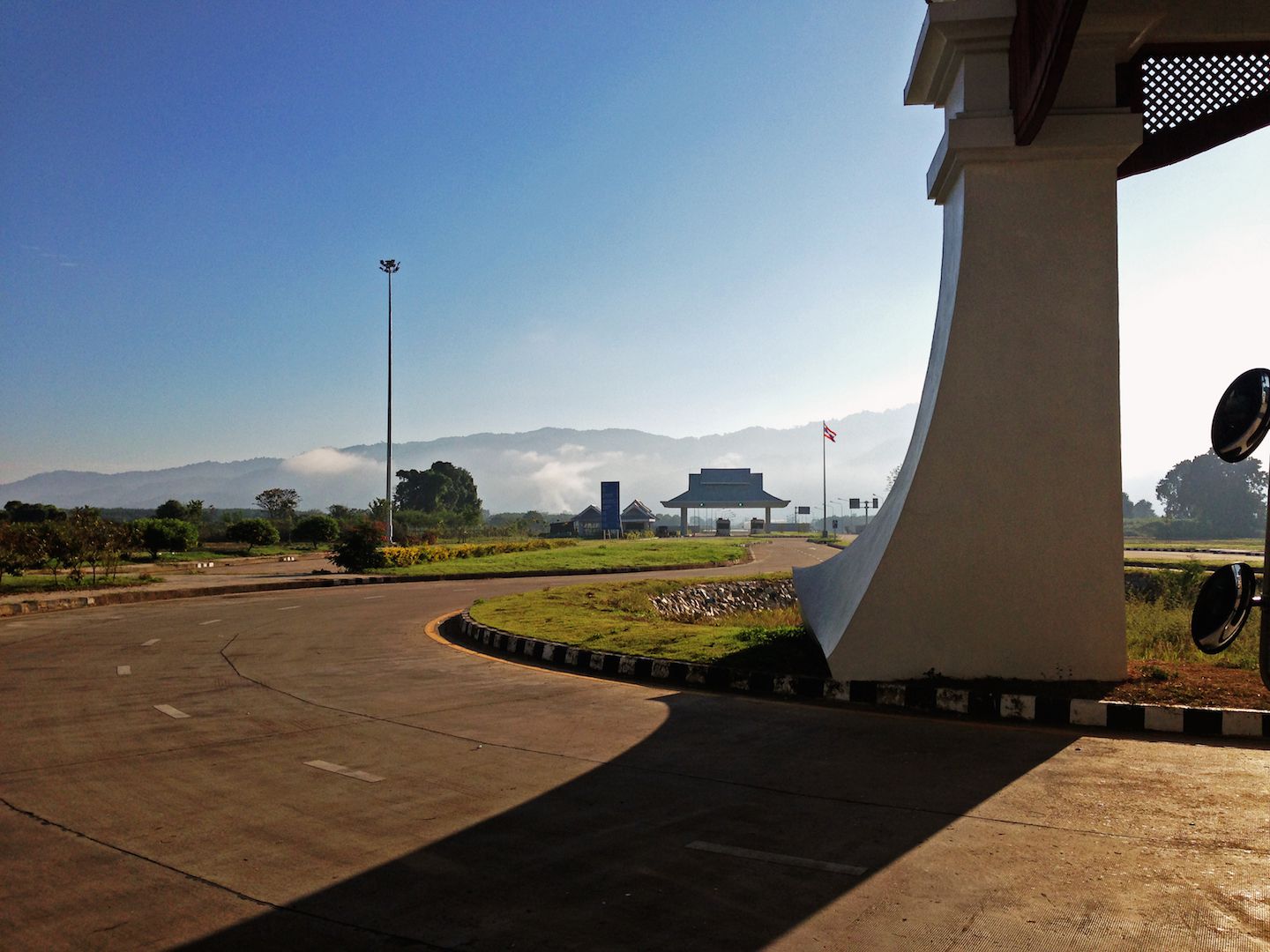 View of the Thai side at the Huay Xai border