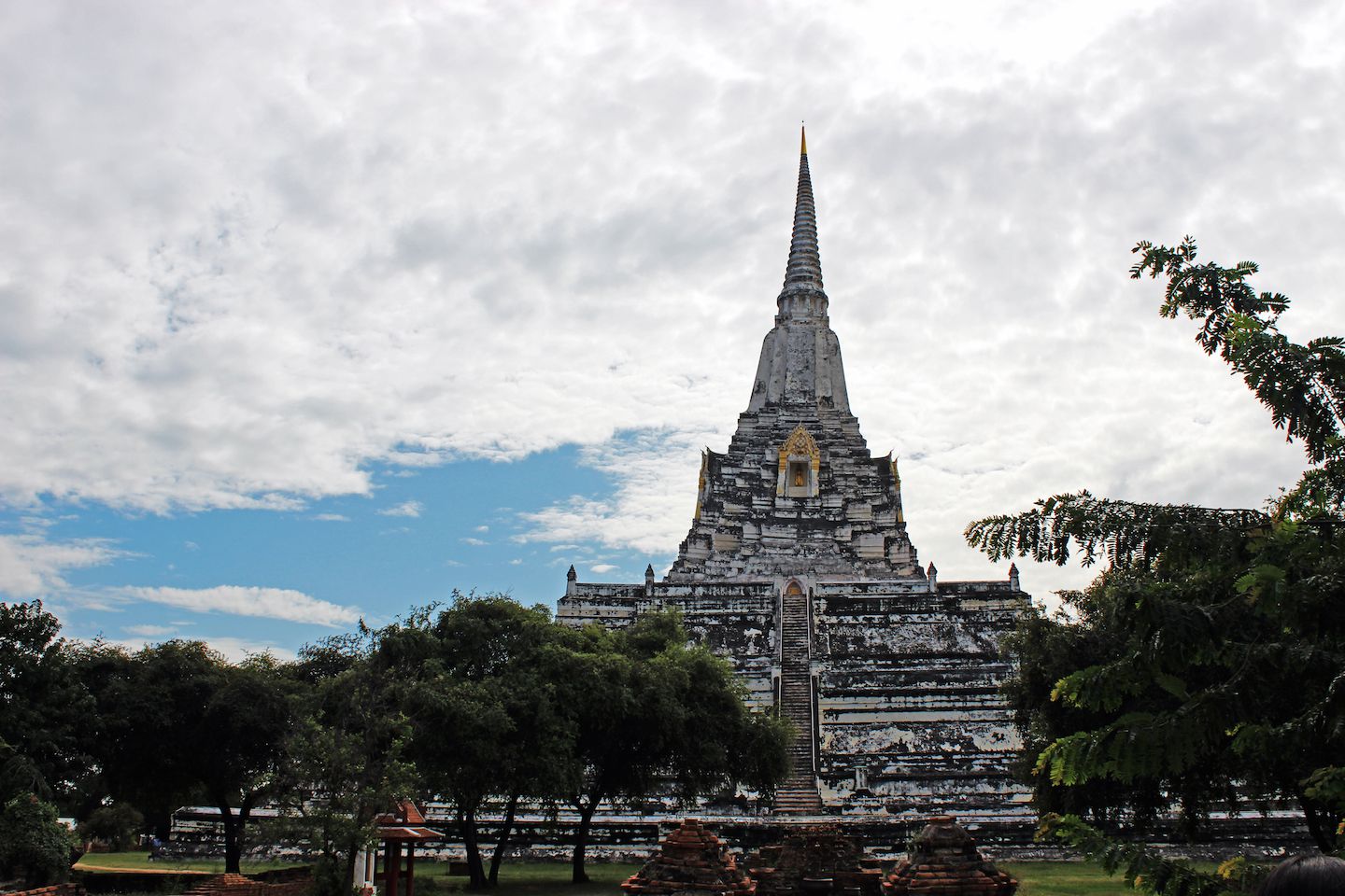 View of Wat Phu Khao Thong, Ayutthaya